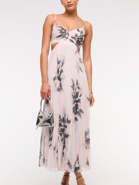 Abercrombie & Fitch Dresses & Skirts - NWT Abercrombie & Fitch Womens Giselle Babydoll Cutout Maxi Dress Floral XS Tall